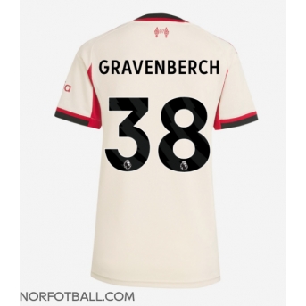 Billige Fotballdrakt Liverpool Ryan Gravenberch #38 Replika Bortedrakt Dame 2025-26 Kortermet